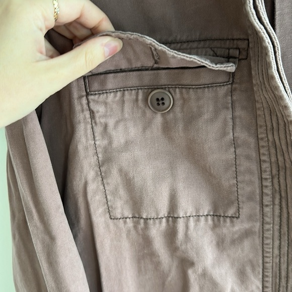 Abercrombie & fitch M cotton shirt jacket mauve - Picture 3 of 6